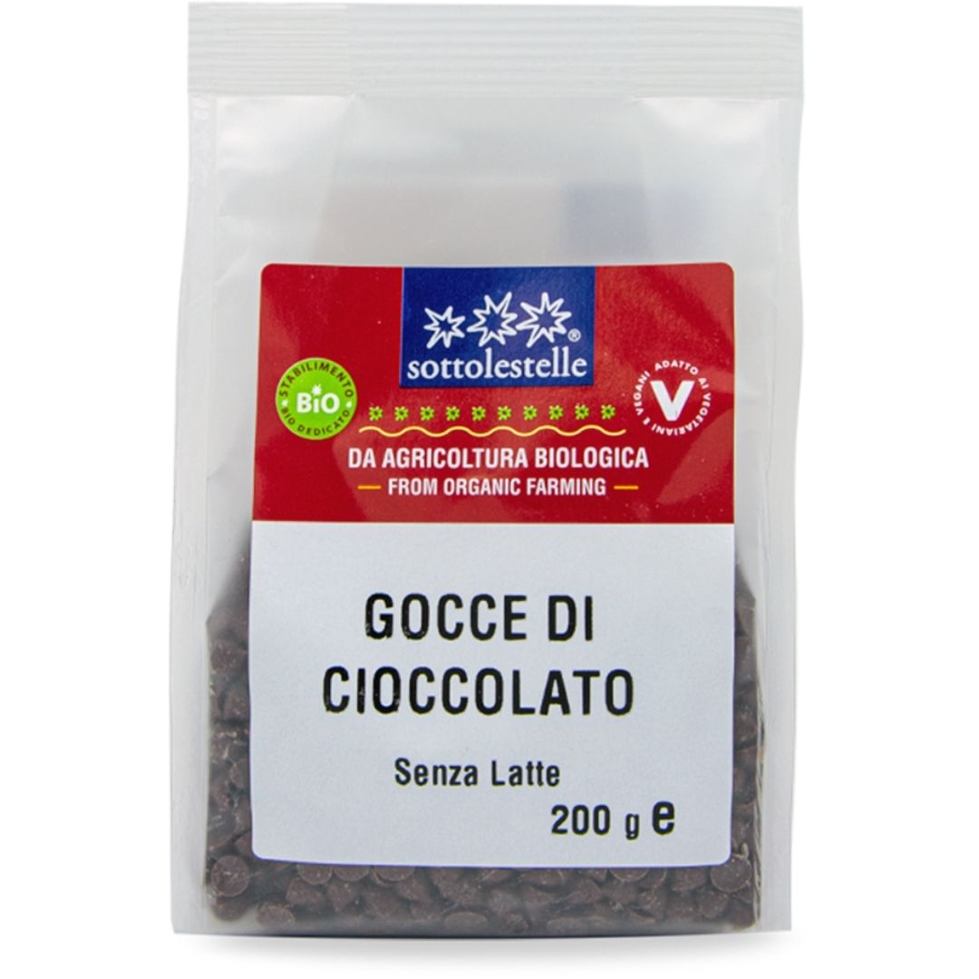 GOCCE DI CIOCCOLATO VEGANE SOTTOLESTELLE